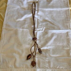 Chico's Gold and Brown Necklace